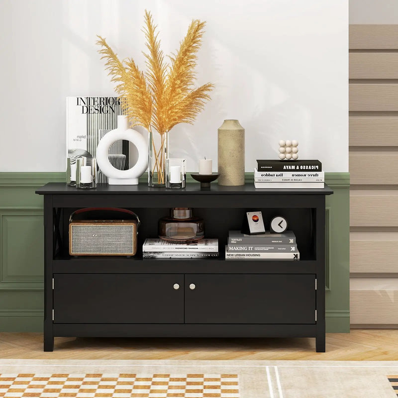 44 Inch Wooden Storage Cabinet TV Stand by DirectDeals