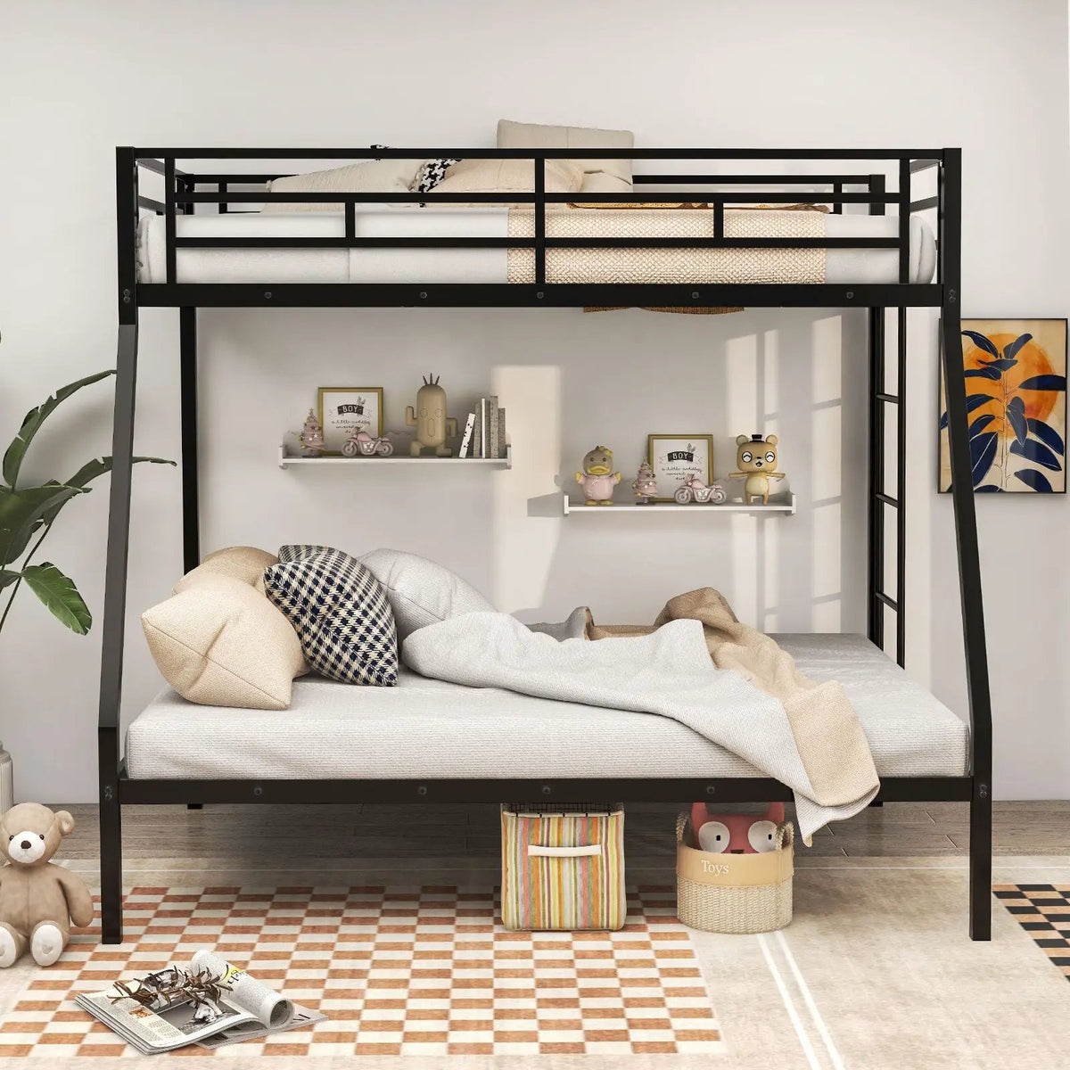 Space-saving Metal Slatted Bed Frame for Teens and Adults Noise-free No Box Spring Needed, photo 6 of 9
