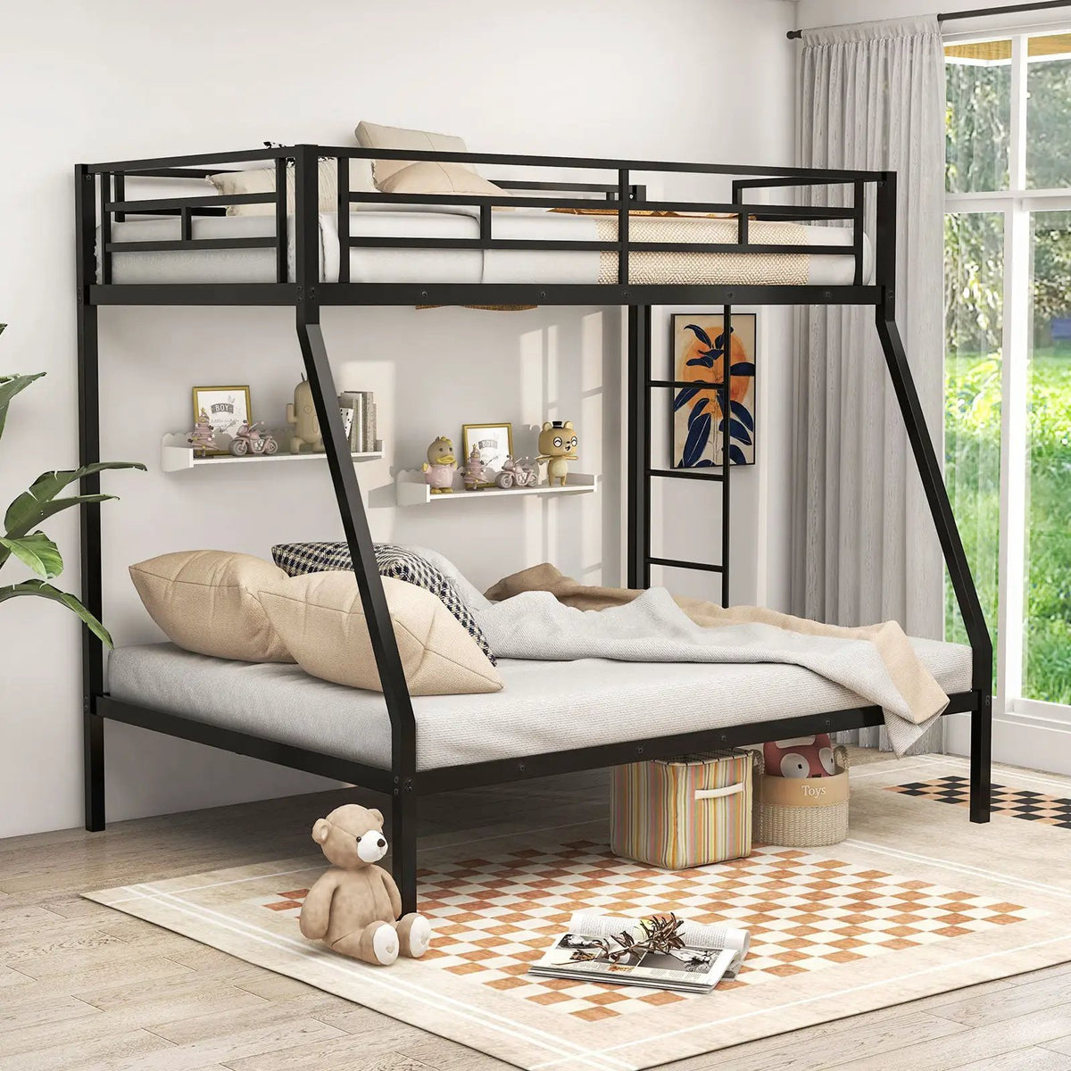 Space-saving Metal Slatted Bed Frame for Teens and Adults Noise-free No Box Spring Needed, photo 7 of 9