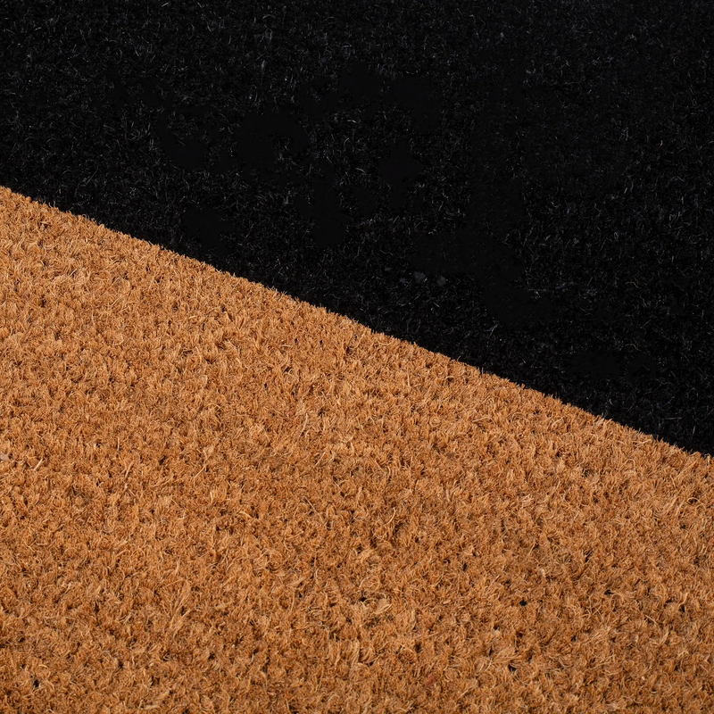 Black Belt Coir Doormat by Fab Habitat