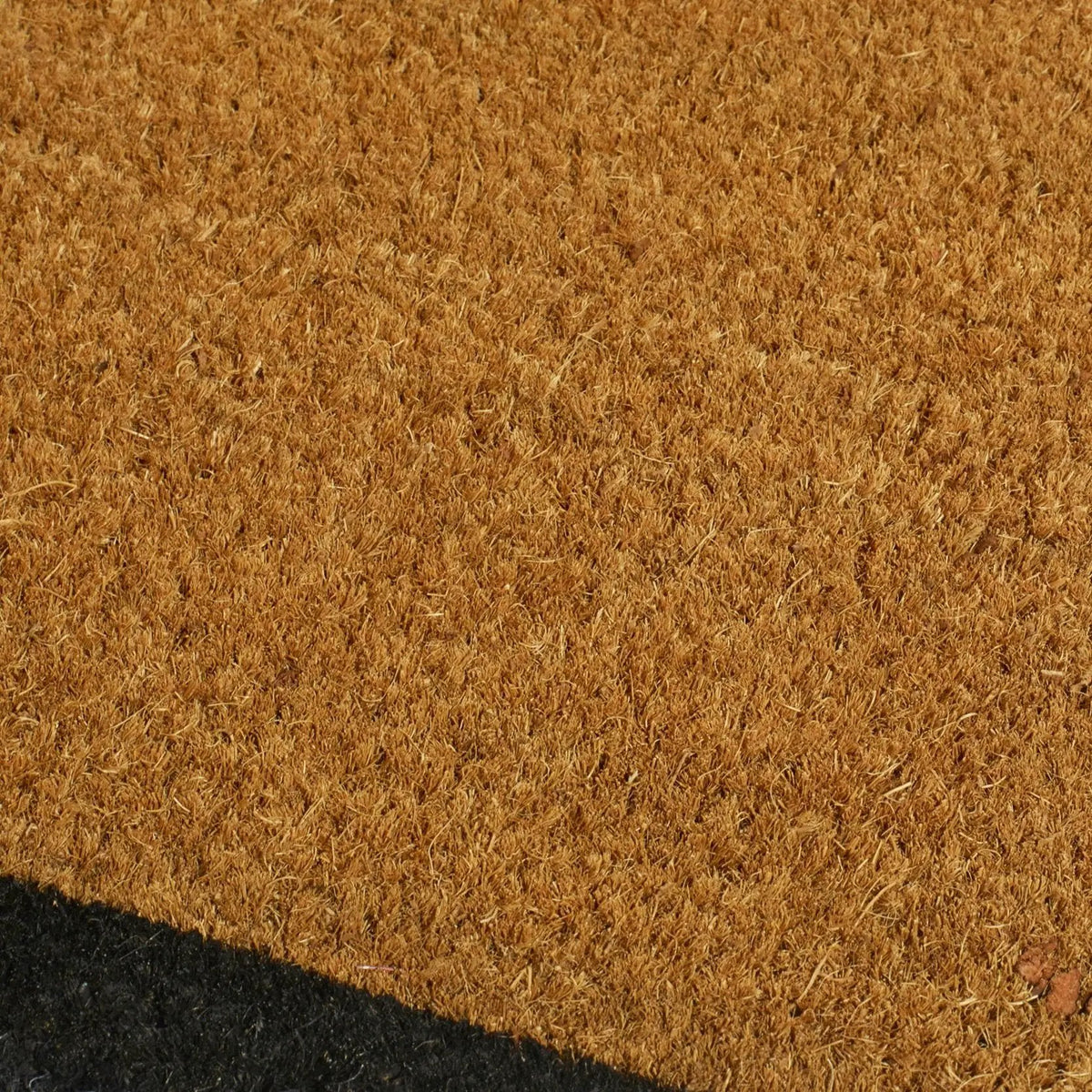 Black Border Coir Doormat, detail
