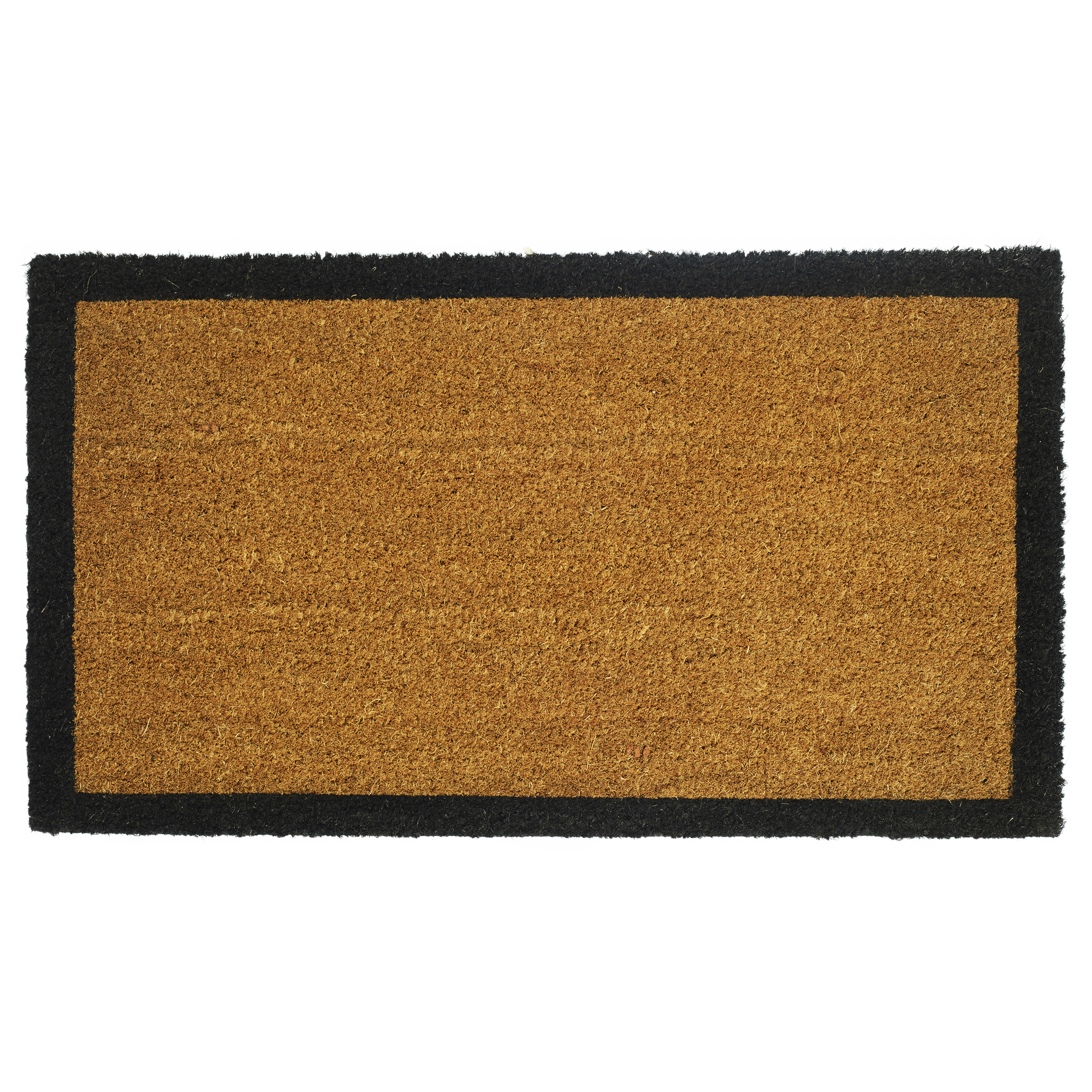 Black Border Coir Doormat by Fab Habitat