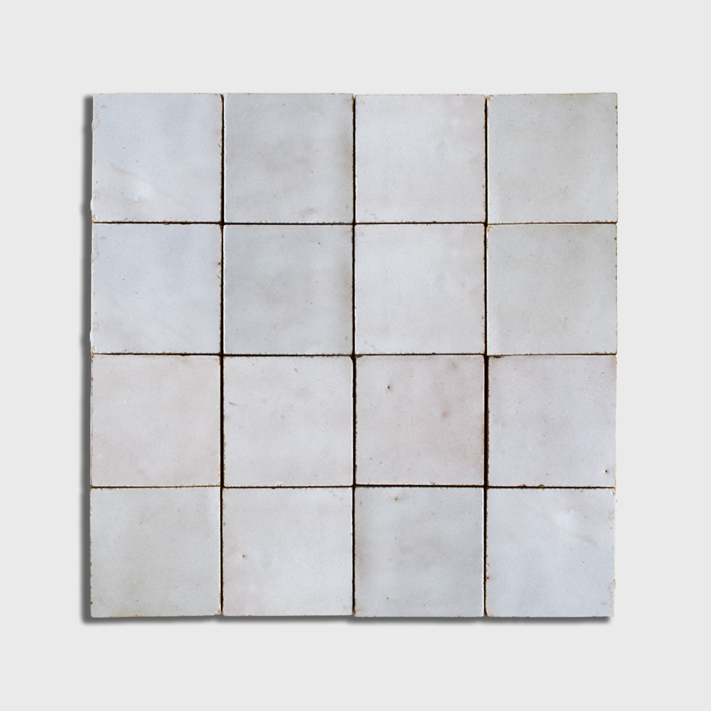 Blanc Fes Glossy Zellige Mosaics 12x12 Zellige Glossy 12x12 Mosaics