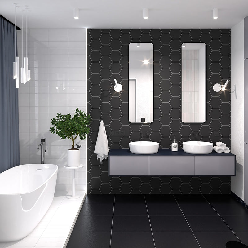 Blanc Glossy Subway Ceramic Tiles 4x12 Ceramic Glossy 4x12 Tiles — 2