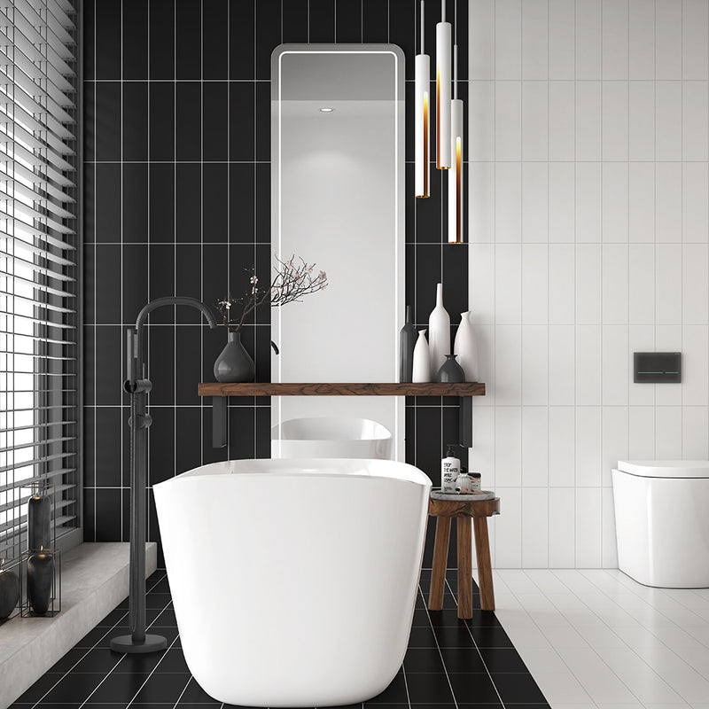 Blanc Glossy Subway Ceramic Tiles 4x12 Ceramic Glossy 4x12 Tiles — 4