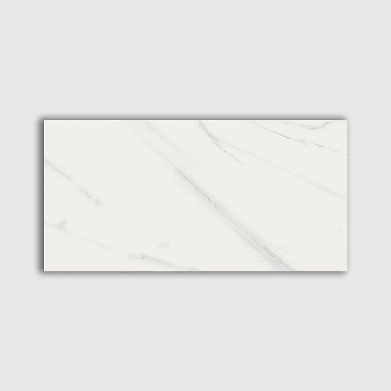 Blanco Polished Marble Look Porcelain Tiles 12x24 Porcelain Polished 12x24 Tiles