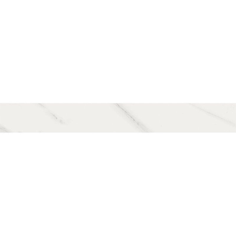 Blanco Polished&Amp;Rectified Battiscopa Marble Look Porcelain Moldings 3x24 Porcelain Polished&Rectified 3x24 Moldings