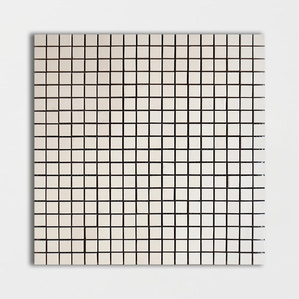 Blanco Puro Glossy 5/8x5/8 Colore Look Ceramic Mosaics 11 1/2x11 1/2