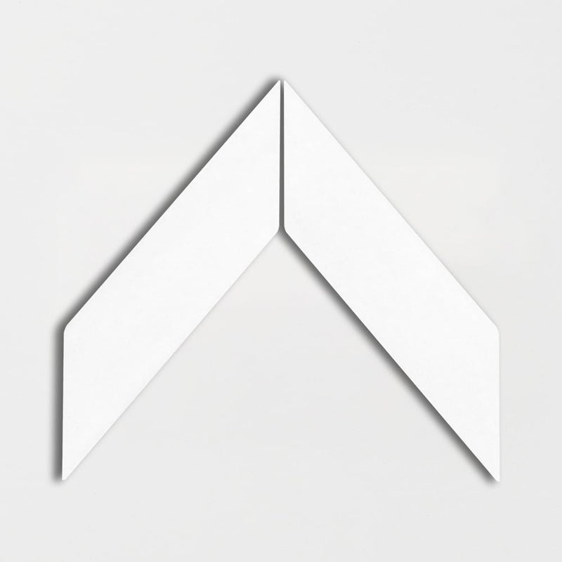Blanco Real Glossy Chevron Ceramic Tiles 2x6 Ceramic Glossy 2x6 Tiles