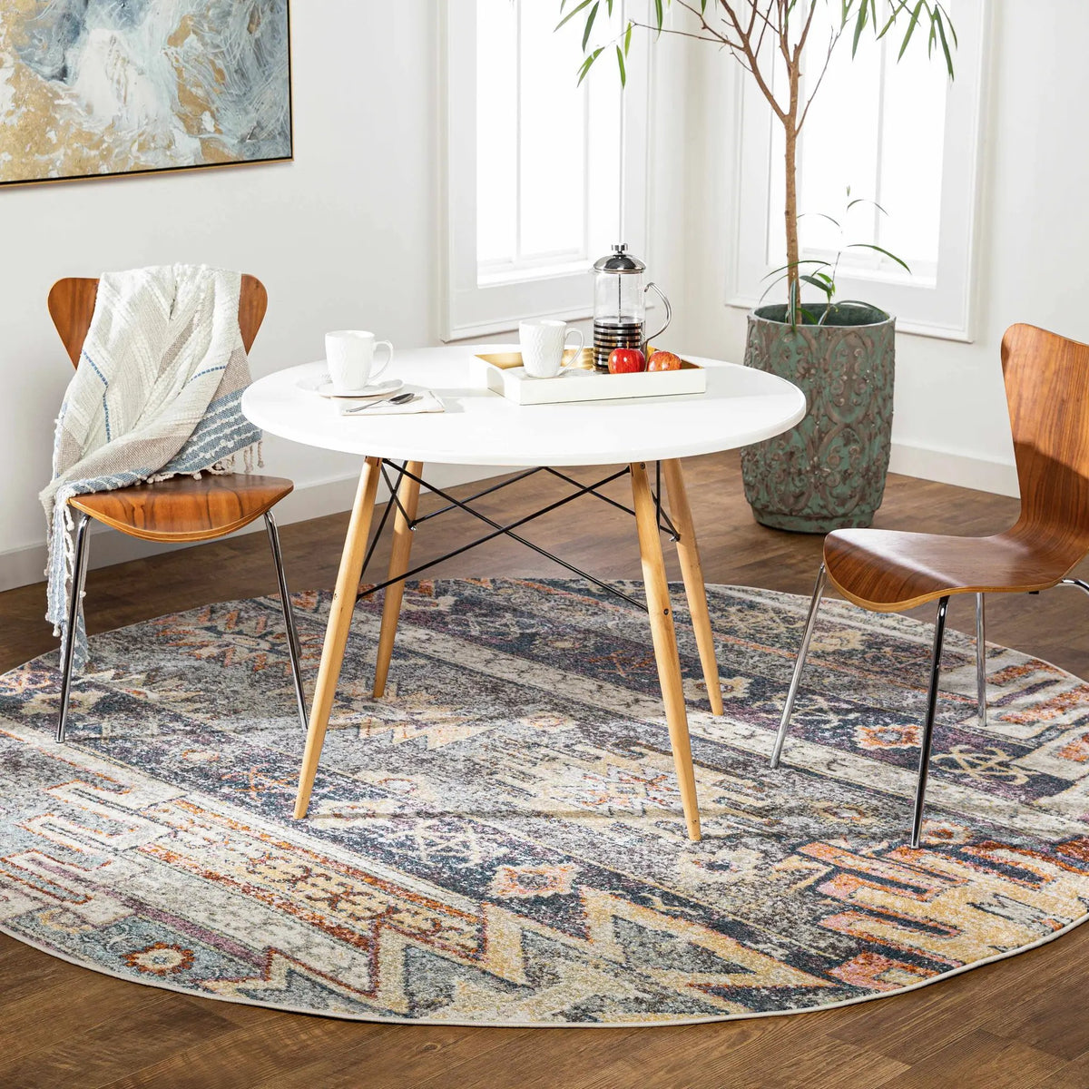 Blackmoor Aztec Area Rug, installed in a room 3