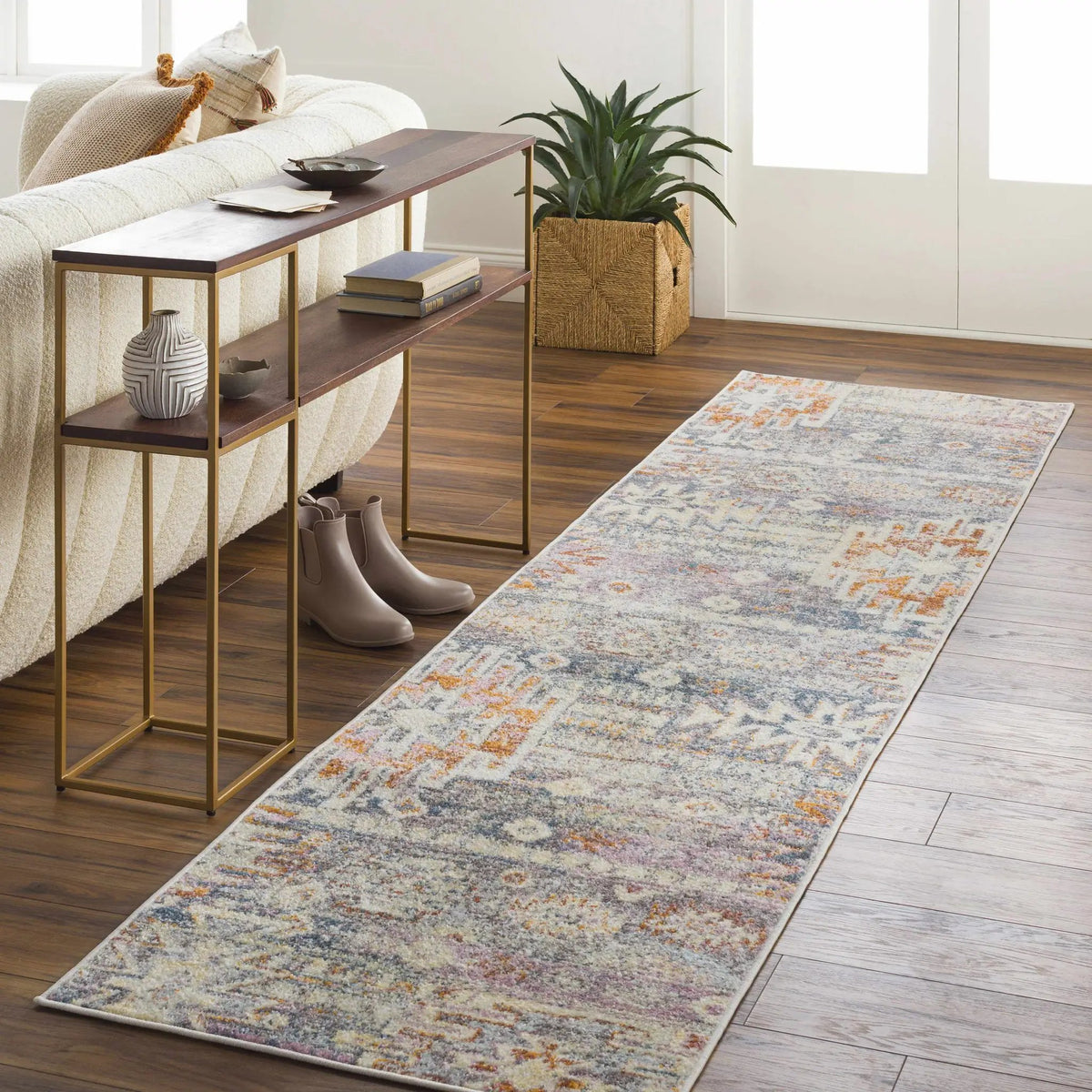 Blackmoor Aztec Area Rug, installed in a room 2