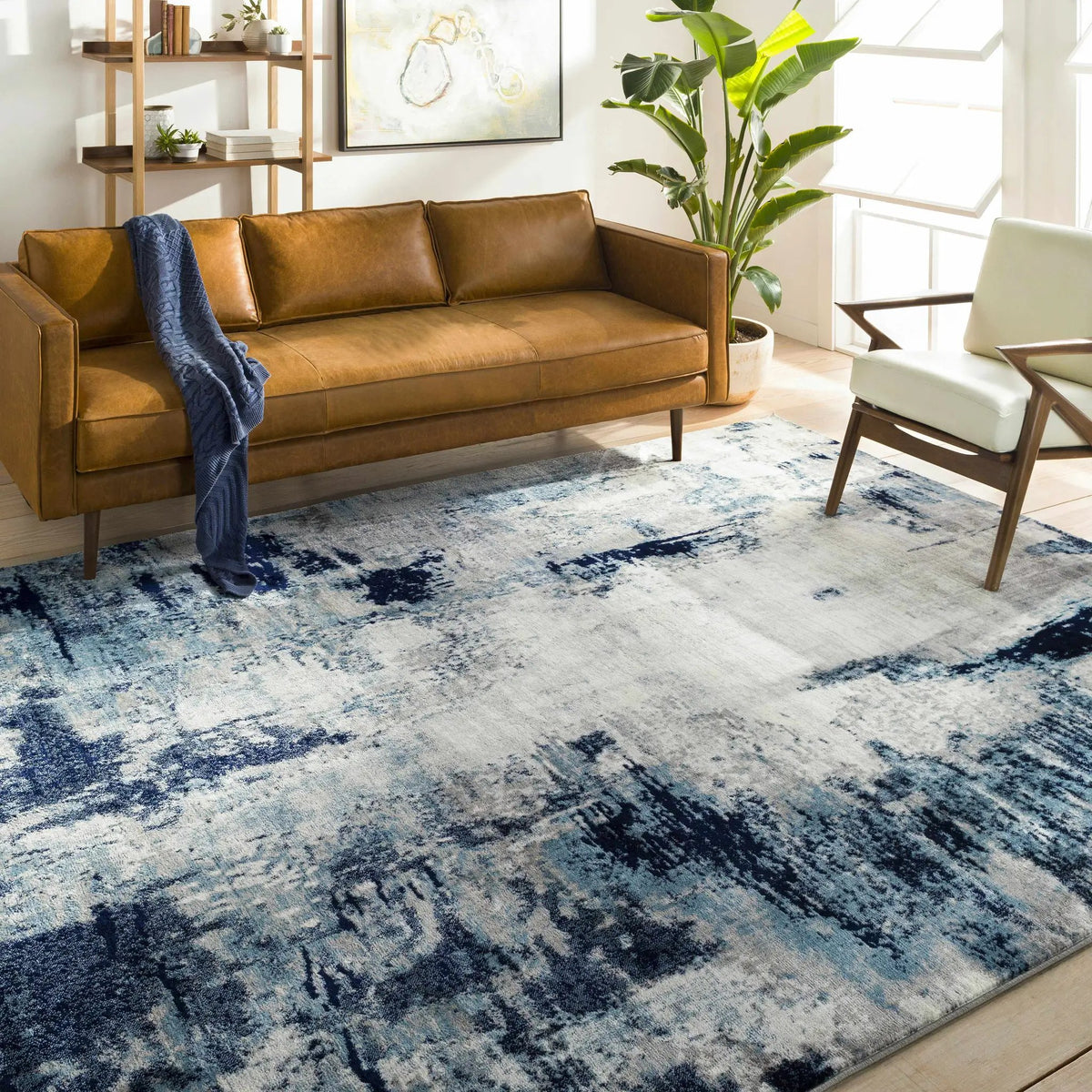 Baldwyn Area Rug, installed in a room