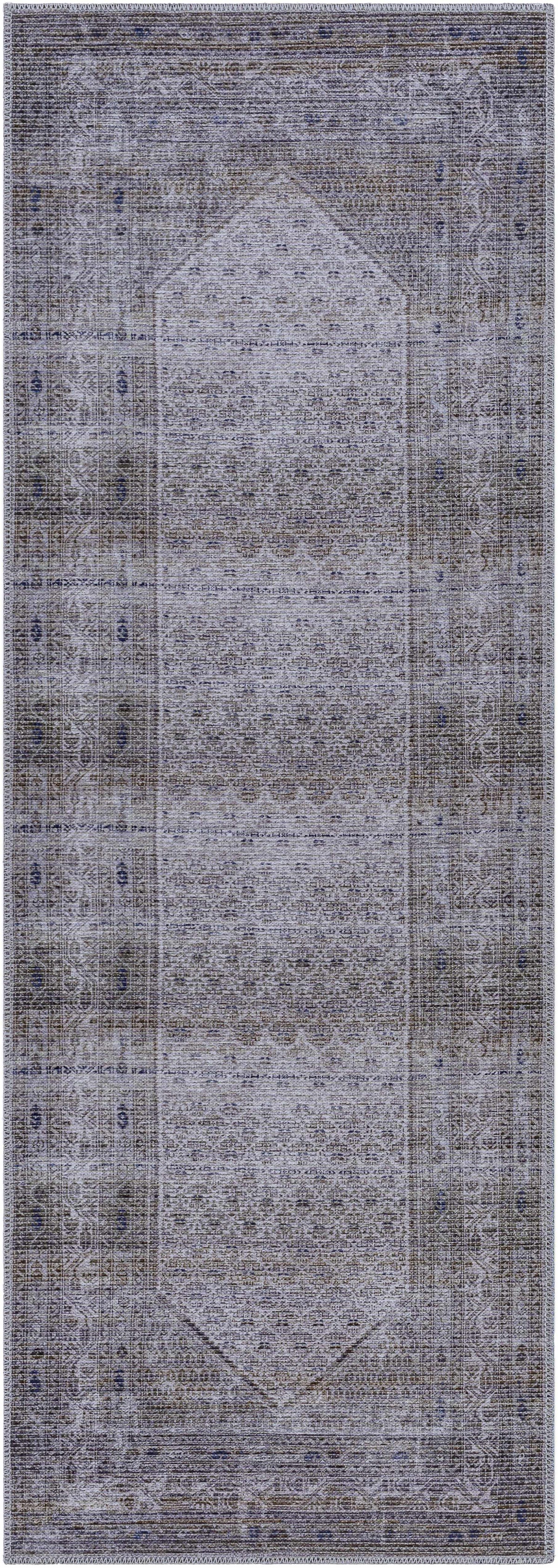Brown Ballinasloe Vintage Washable Area Rug - Clearance, photo 6 of 14