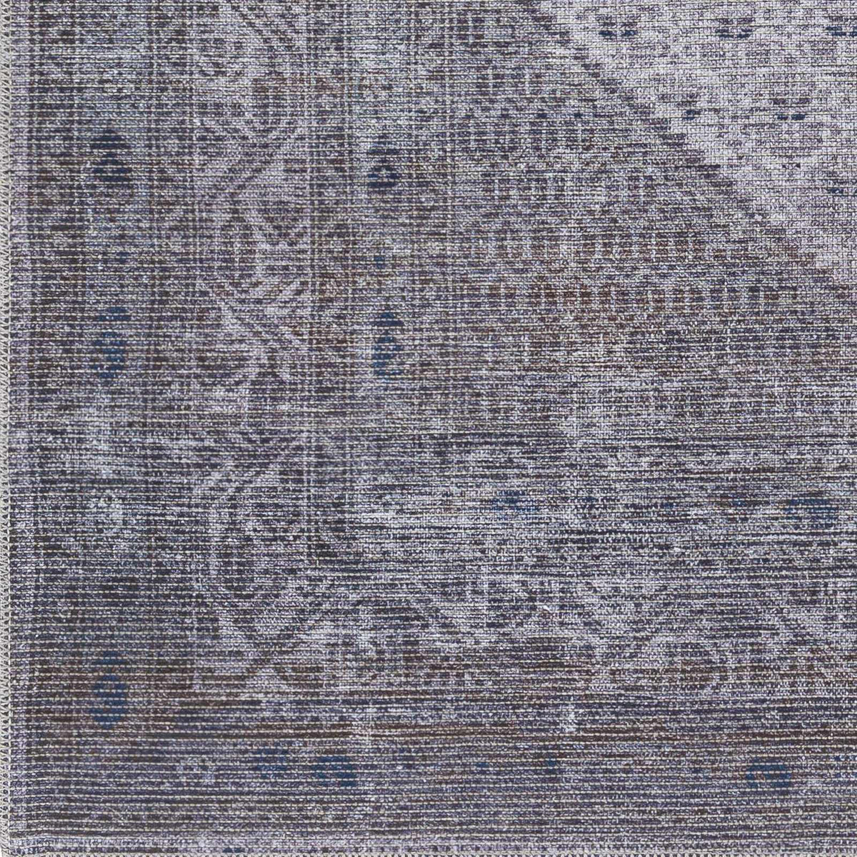 Brown Ballinasloe Vintage Washable Area Rug - Clearance, sample swatch