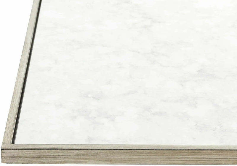 Belleview Silver Gray Iron Mirror by Boutique Rugs