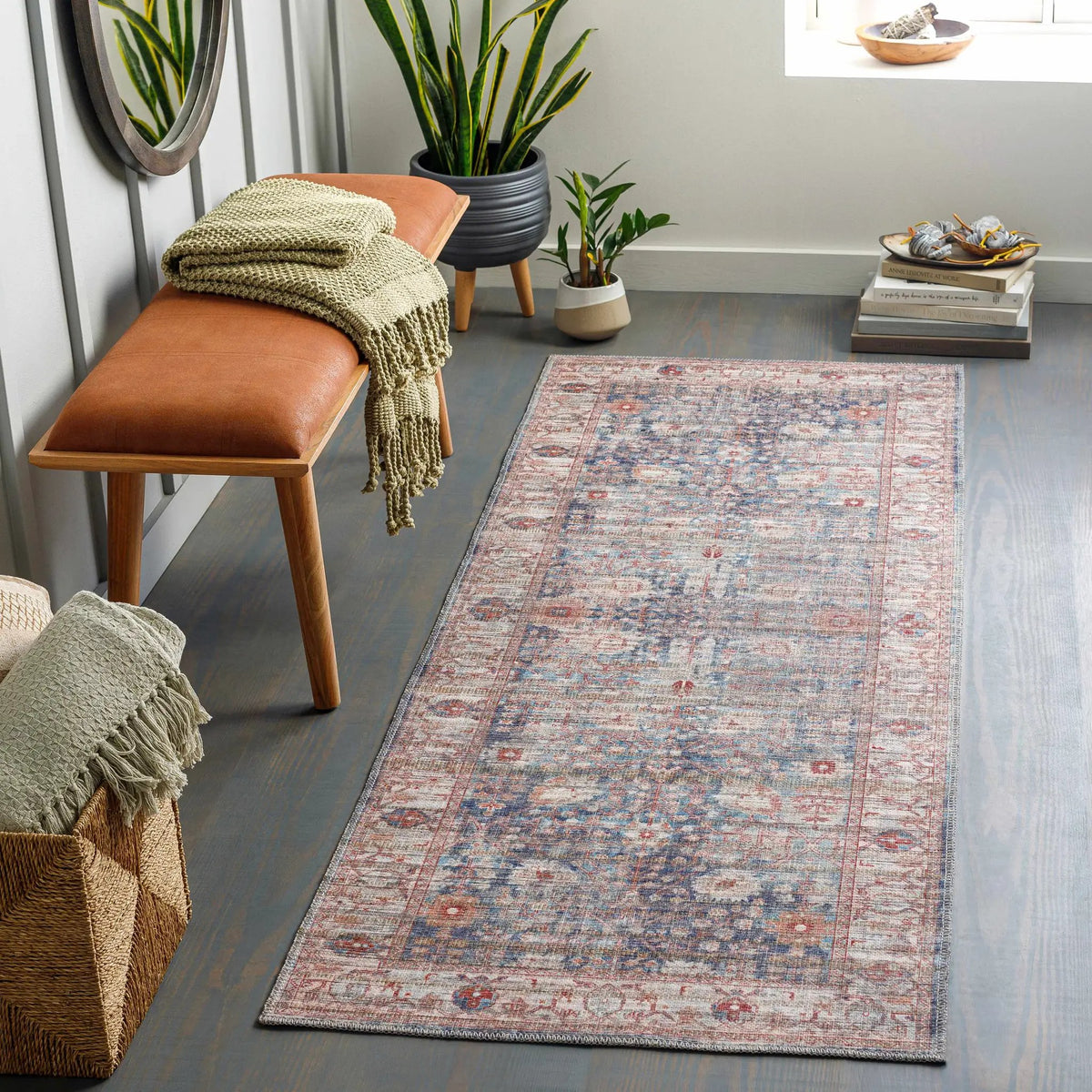 Balindong Washable Printed Jute Rug - Clearance, installed in a room 2