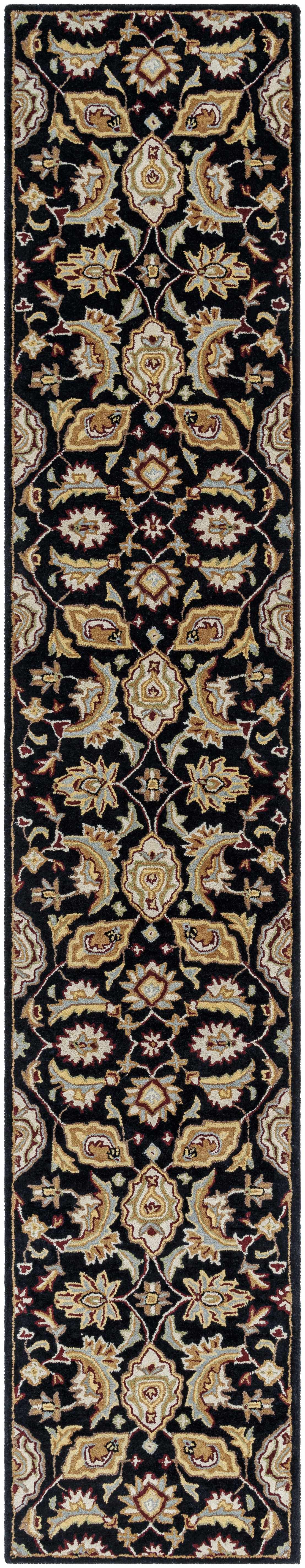 Blomkest Black&Yellow Traditional Wool Carpet, photo 14 of 15