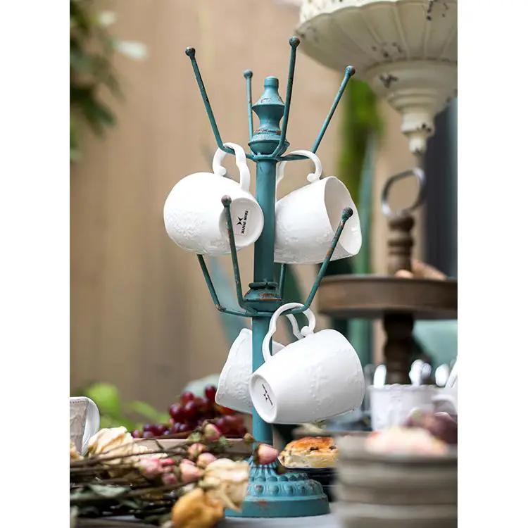 Blue Cup Holder Planter Holder by RusticReach