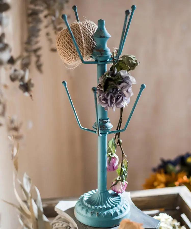 Blue Cup Holder Planter Holder by RusticReach