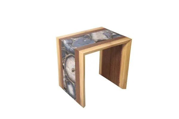 Blue Danube Side Table by Zicana Boutique