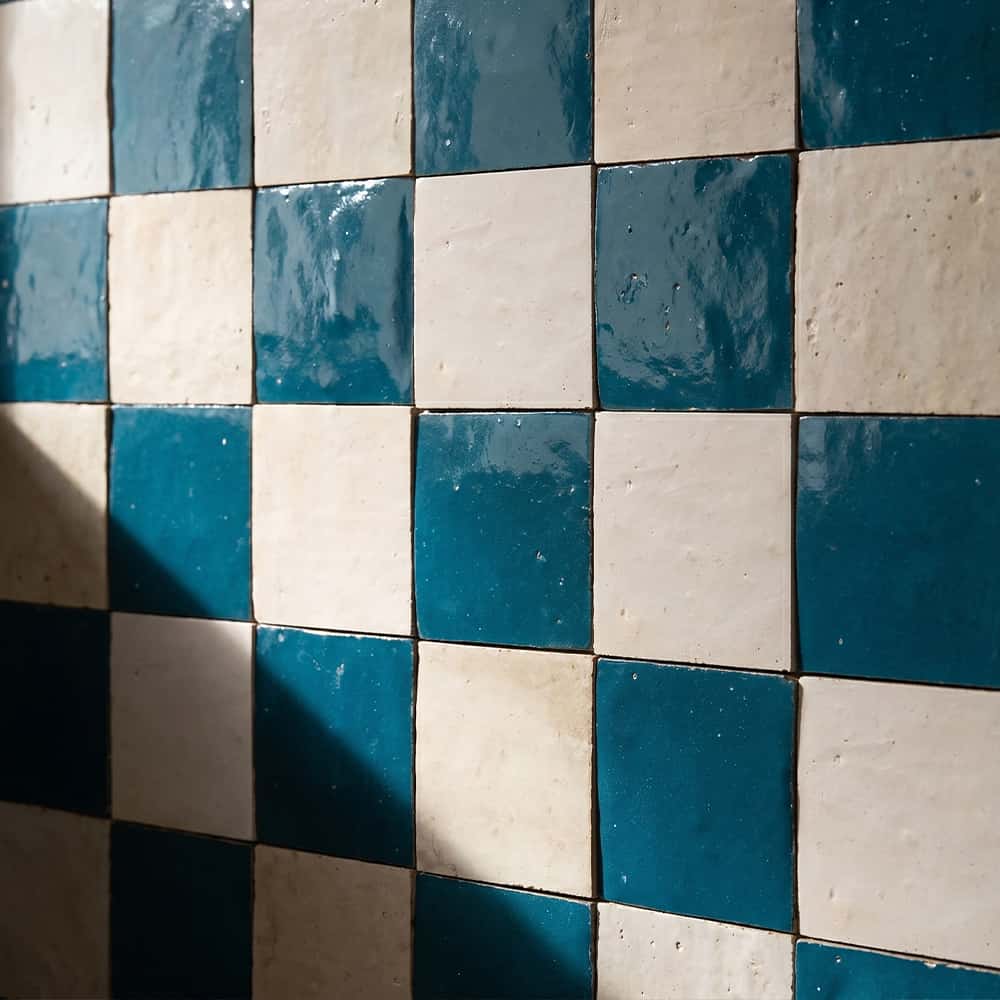 Blue Glossy Zellige Tiles 4x4 Zellige Glossy 4x4 Tiles — 2