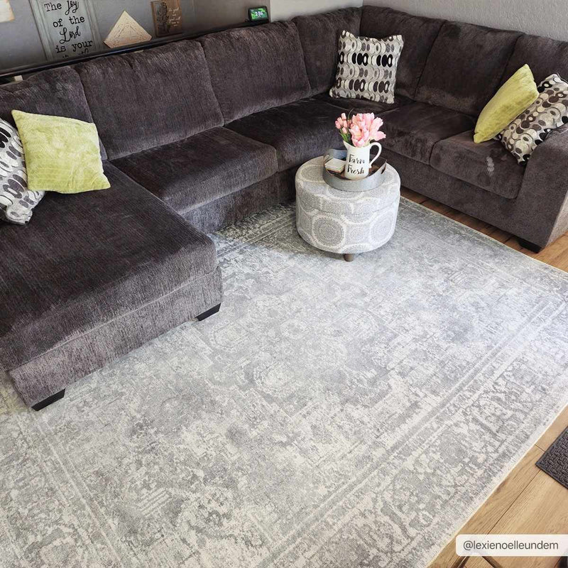 Blue Hiti Washable area rug - Clearance by Boutique Rugs