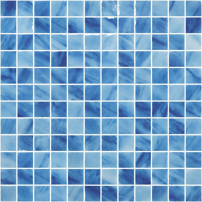 Blue Macauba Glossy 1x1 Glass Mosaics 12x18 Glass Glossy 12x18 Mosaics