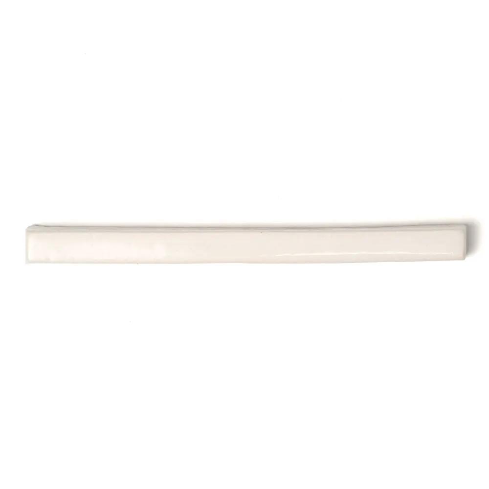 Blush Cream Glossy Edge Trim Ceramic Moldings 5/8x6