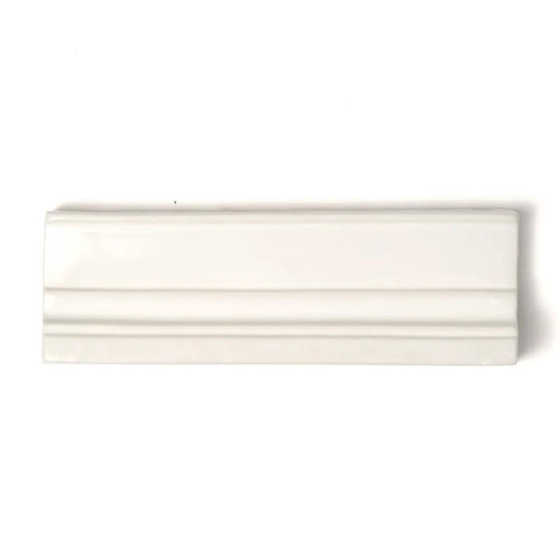 Blush Cream Glossy Ogee Trim Ceramic Moldings 2x6