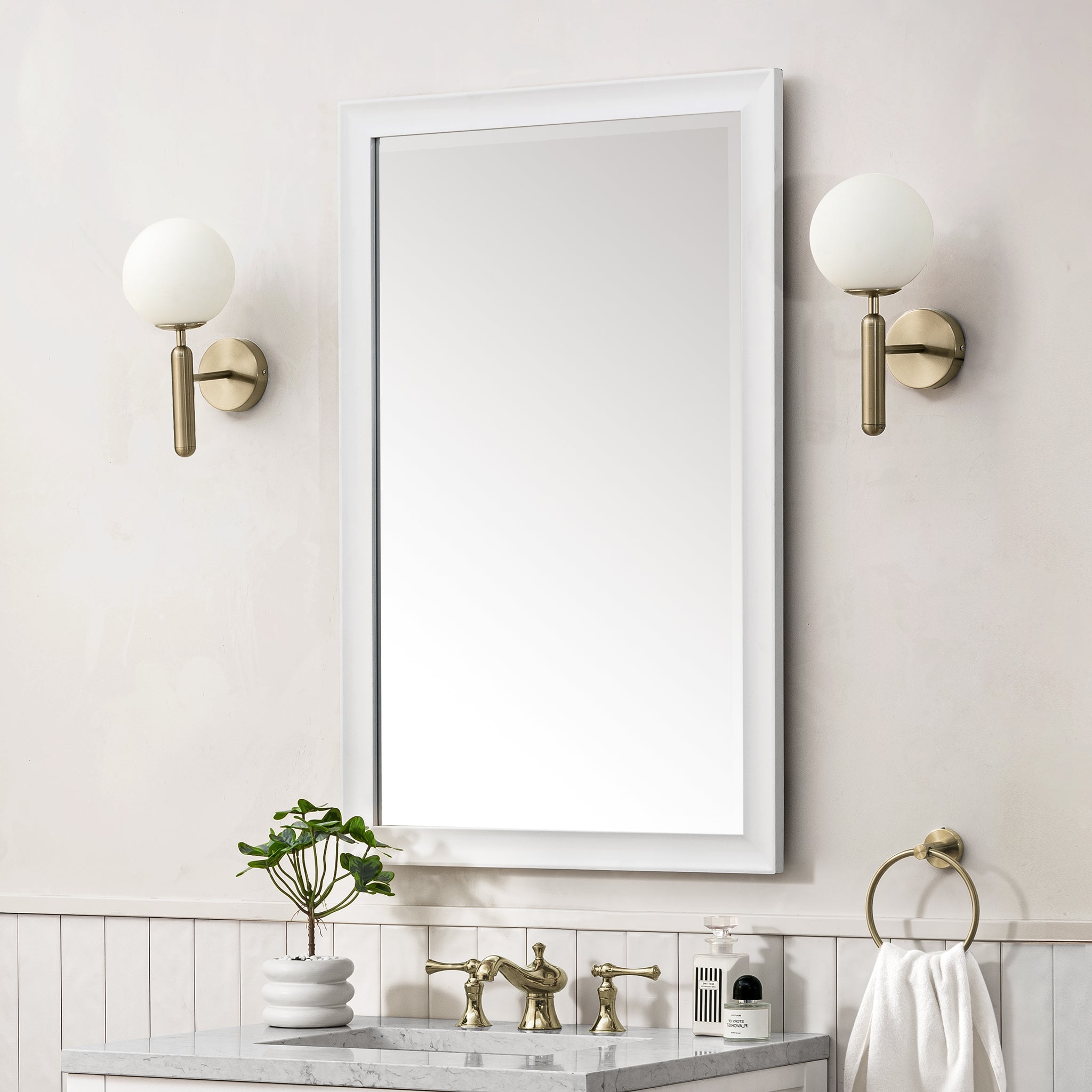 James Martin Glenbrooke 26" Mirror, Bright White, view 7
