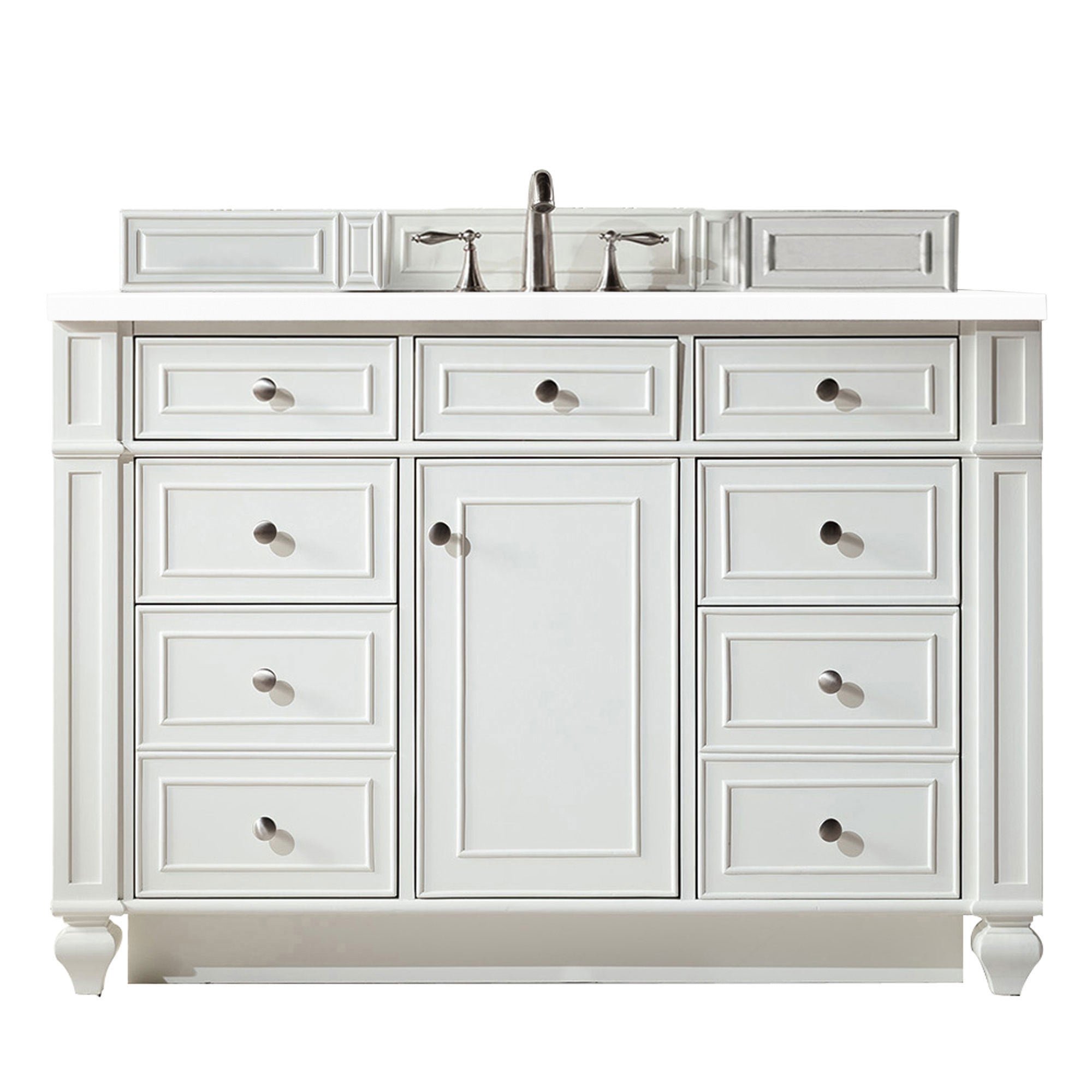 James Martin Bristol 48" Single Bathroom Vanity, Bright White, view 30
