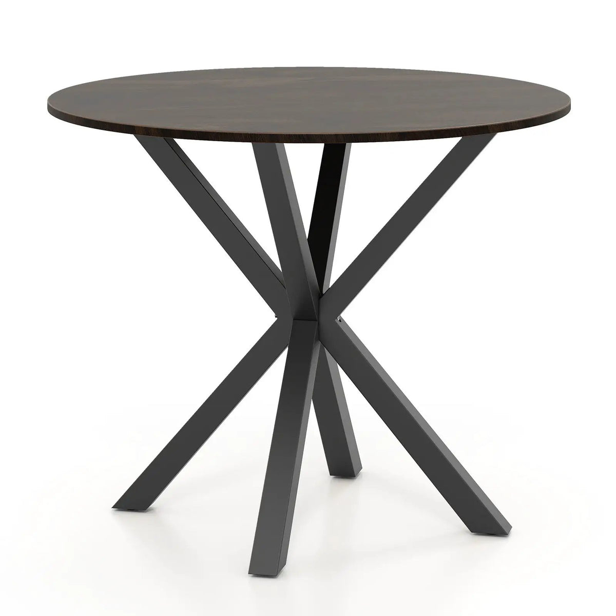 36 Inch Wood Dining Table with Intersecting Pedestal Base for 2-4 People by DirectDeals
