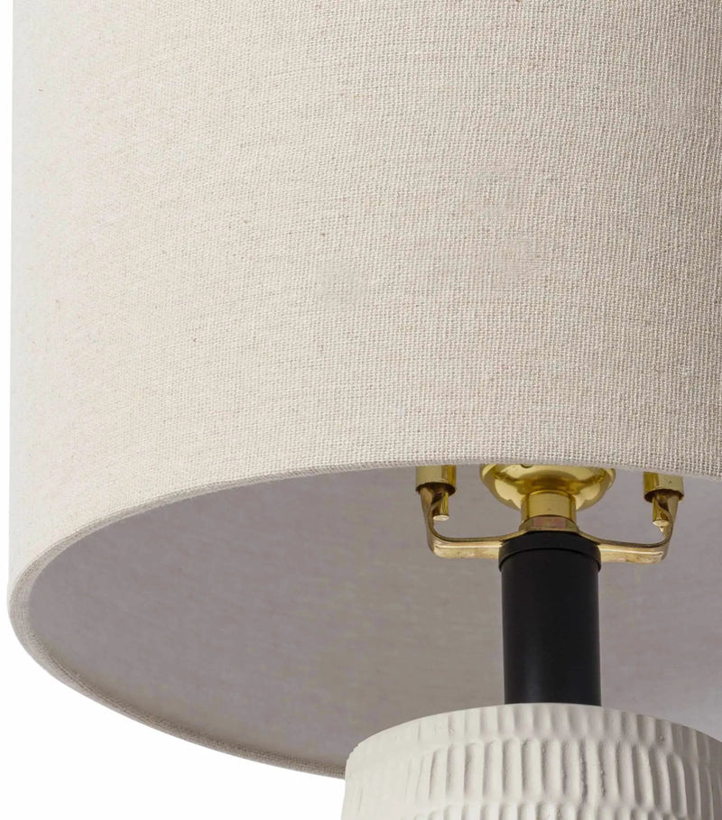 Berehomet Cream Table Lamp by Boutique Rugs