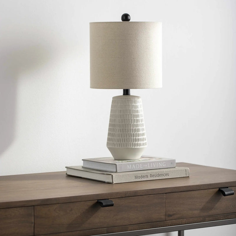 Berehomet Cream Table Lamp by Boutique Rugs