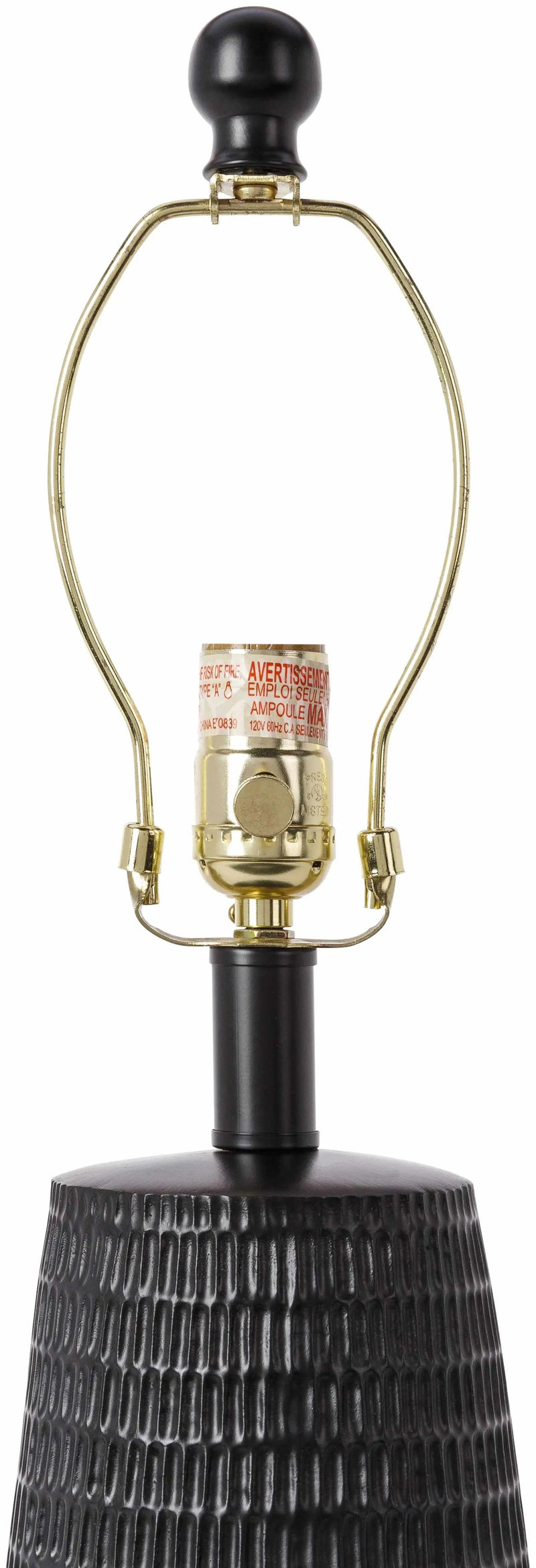 Berehomet Black Table Lamp by Boutique Rugs
