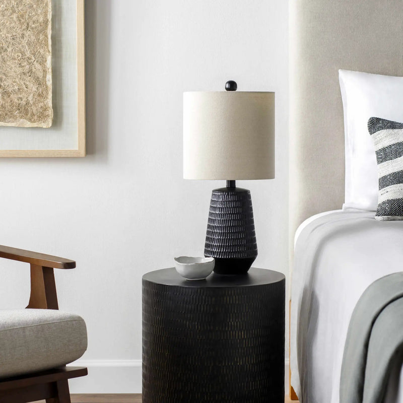 Berehomet Black Table Lamp by Boutique Rugs
