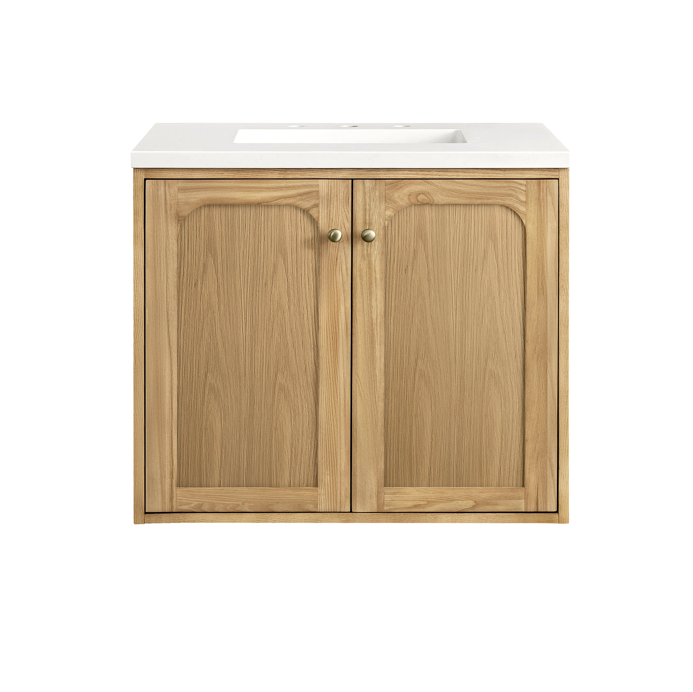 James Martin Laurent 30" Dual Mount Single Bathroom Vanity, Light Natural Oak, view 37