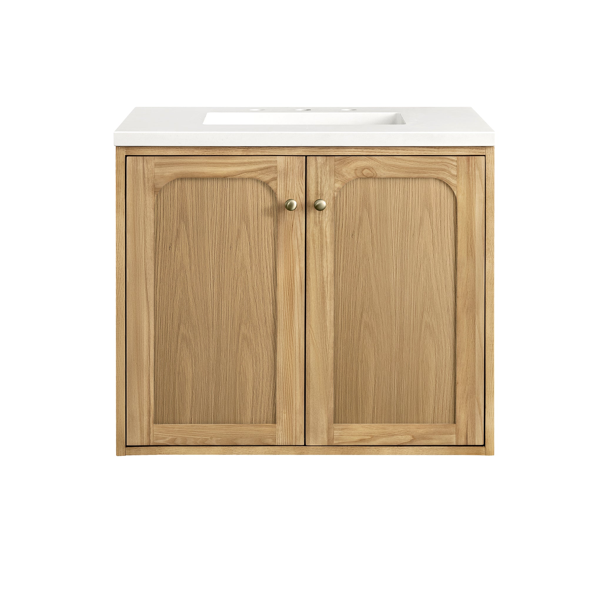 James Martin Laurent 30" Dual Mount Single Bathroom Vanity, Light Natural Oak, view 37