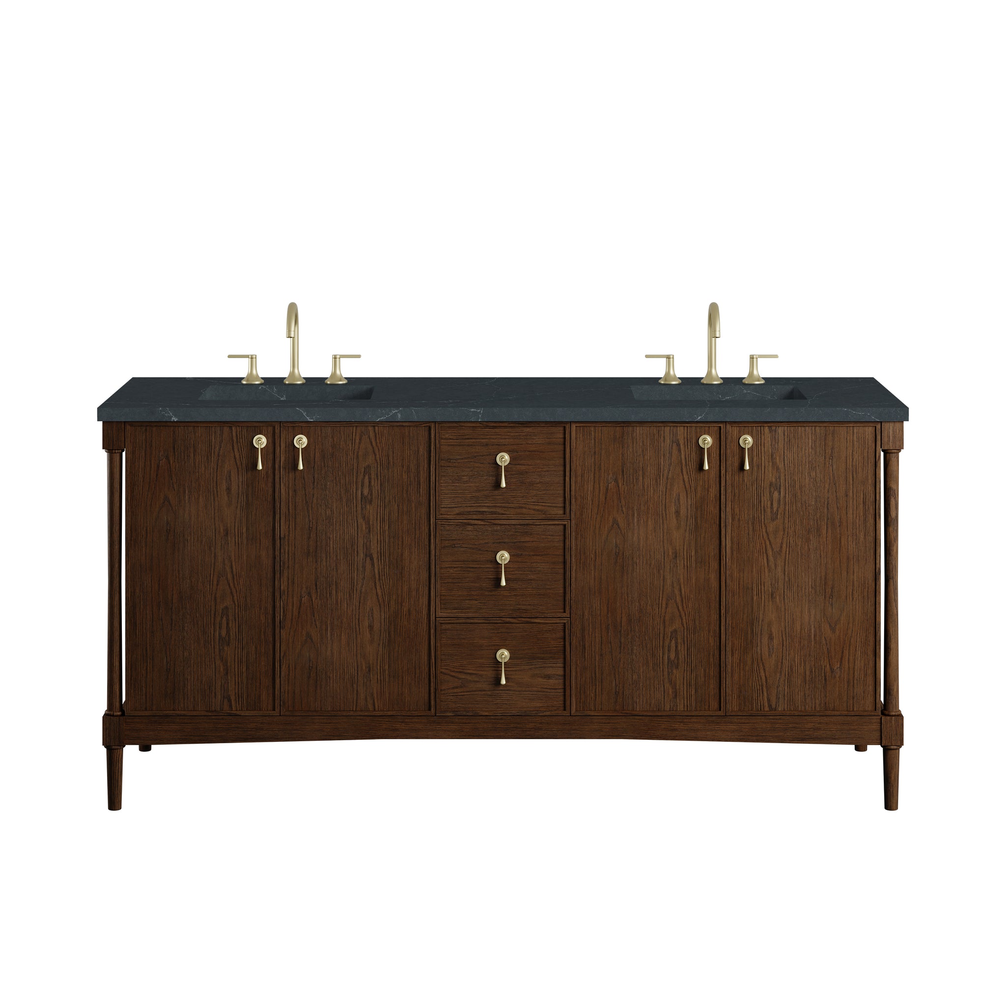 James Martin Kinnsden 72" Double Bathroom Vanity, Sable Oak, view 33