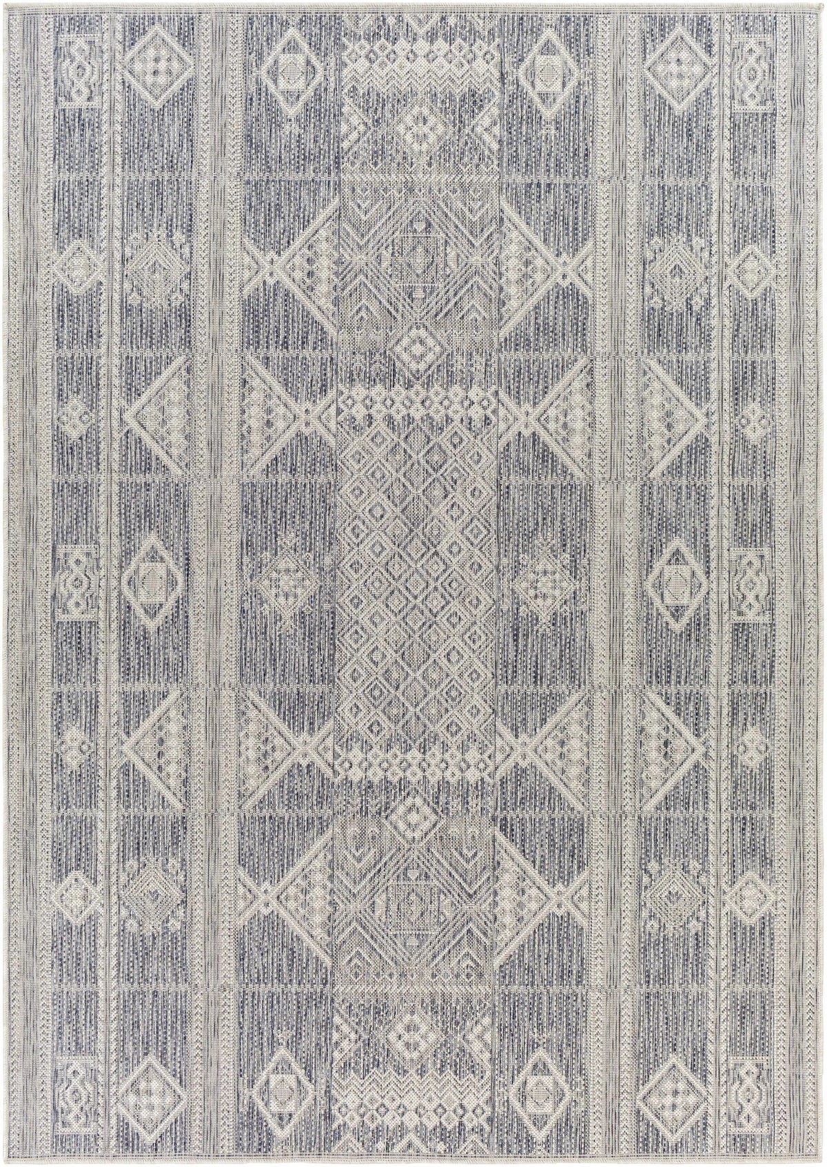 Malamig Gray Outdoor Area Rug - Clearance