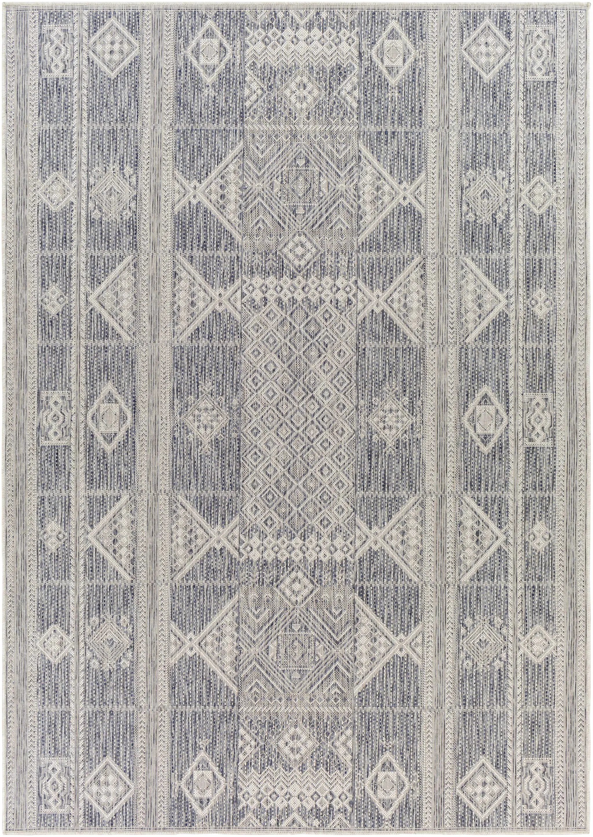 Malamig Gray Outdoor Area Rug - Clearance by Boutique Rugs