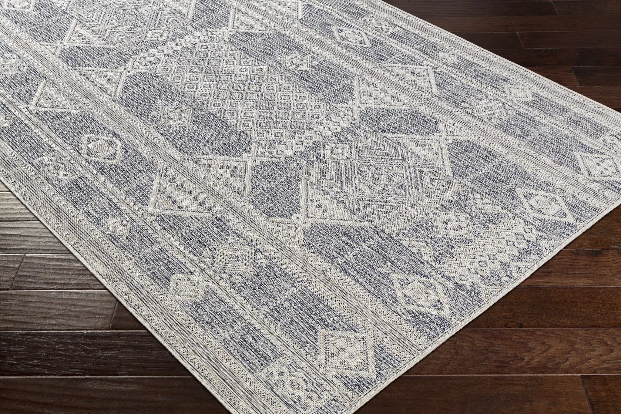 Malamig Gray Outdoor Area Rug - Clearance by Boutique Rugs
