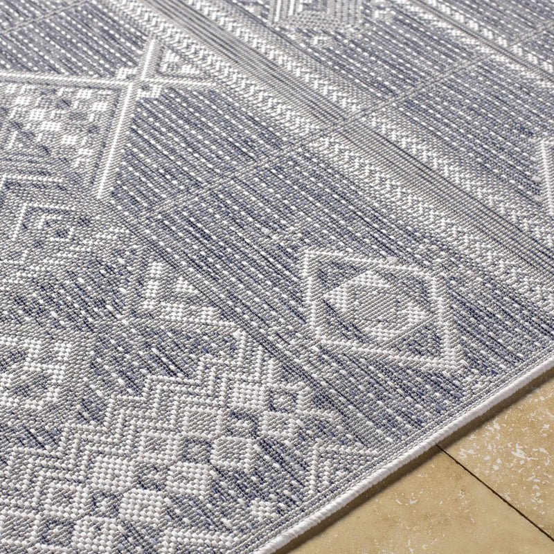 Malamig Gray Outdoor Area Rug - Clearance by Boutique Rugs