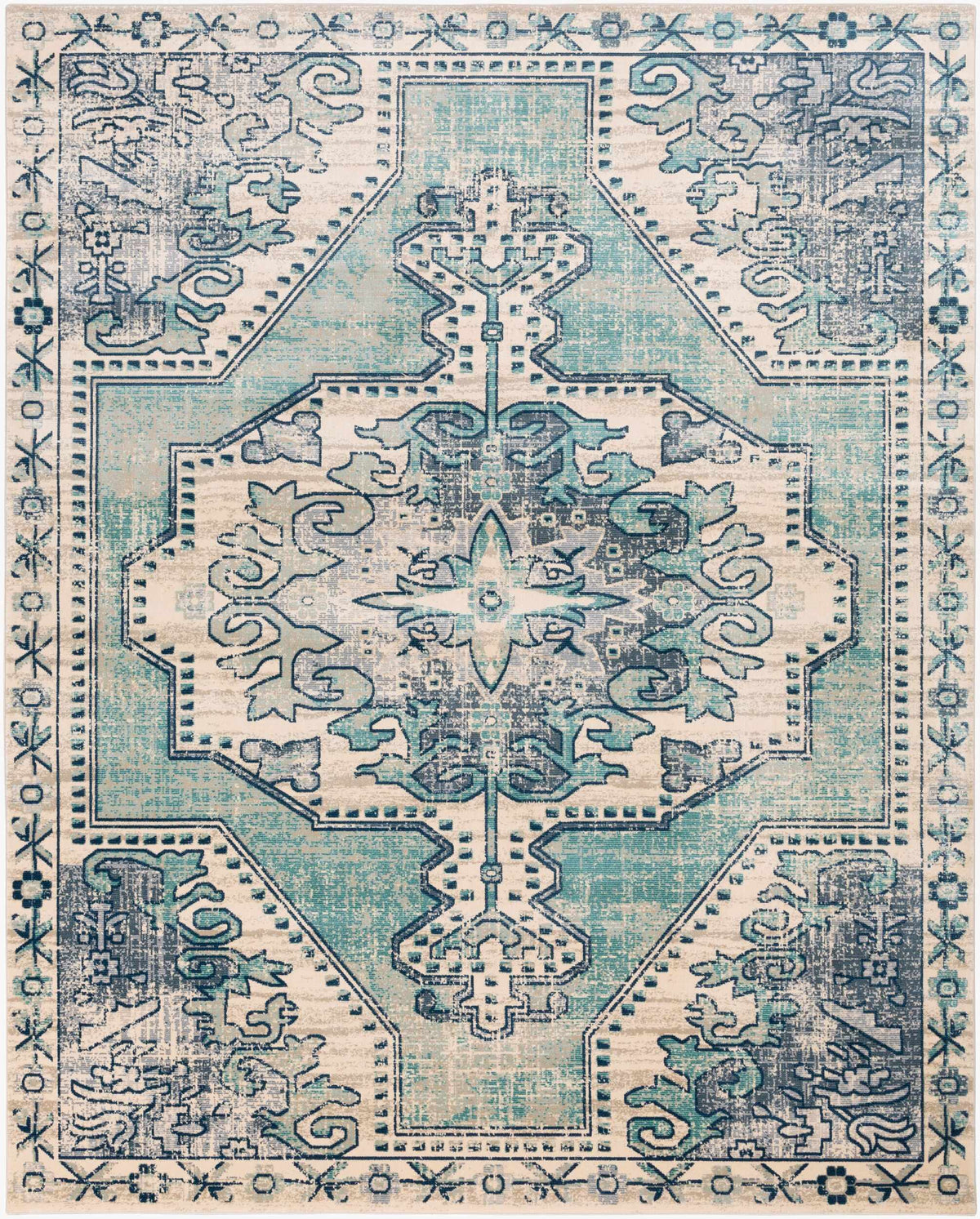 Kenmare Blue Medallion Rug - Clearance, photo 12 of 19