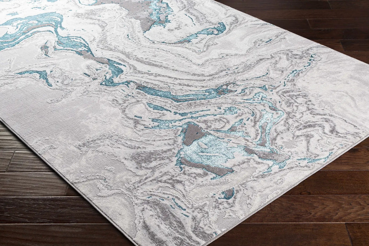 Bonville Blue Marble Rug, photo 4 of 5