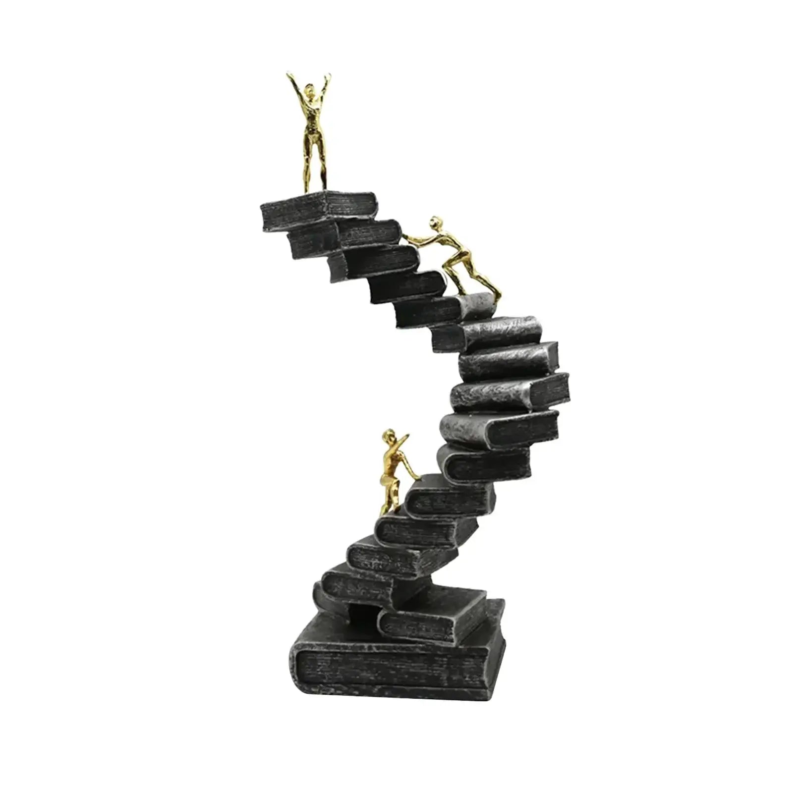Book Ladder Sculpture for Students Overcoming Knowledge Gaps by House Of Avana