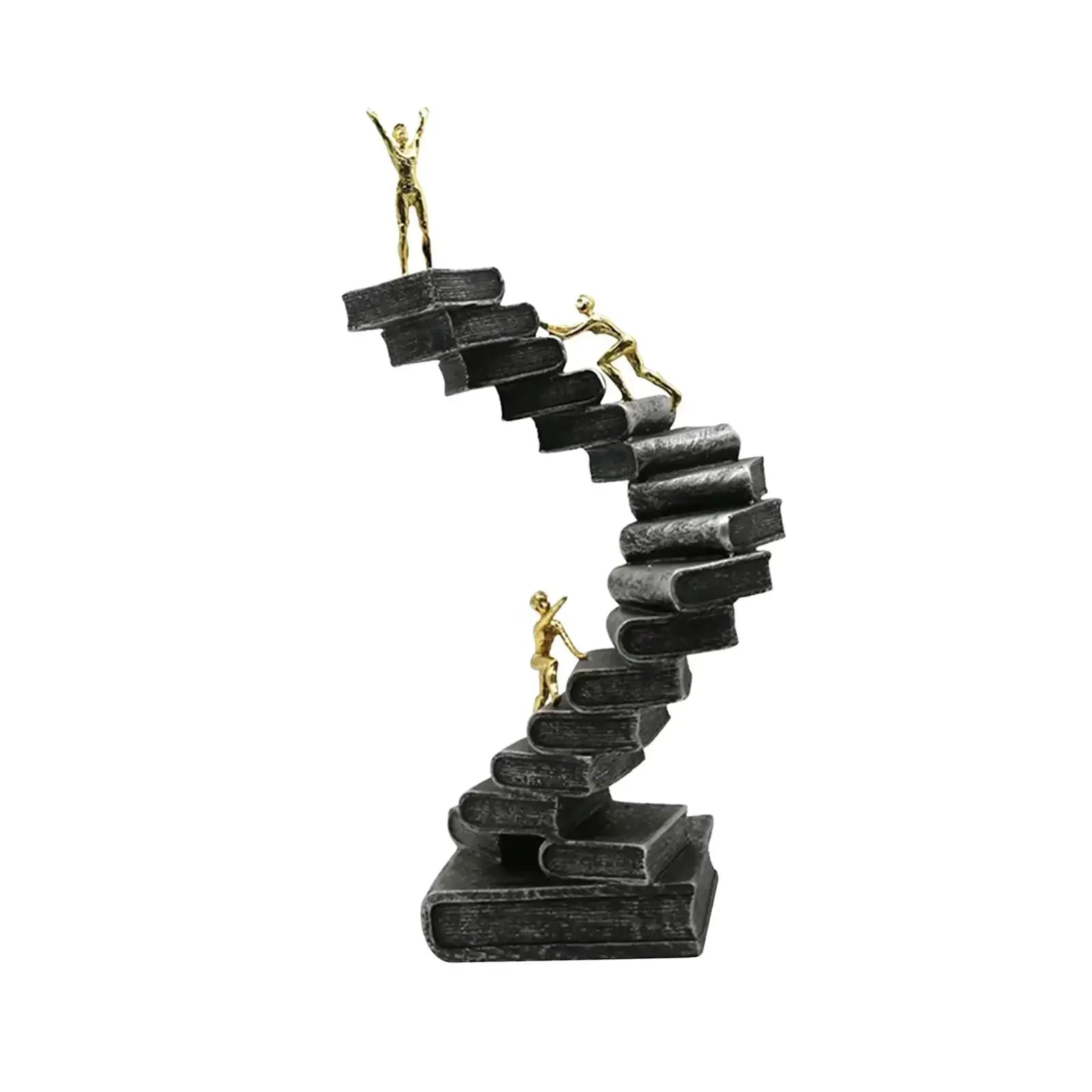 Book Ladder Sculpture for Students Overcoming Knowledge Gaps by House Of Avana