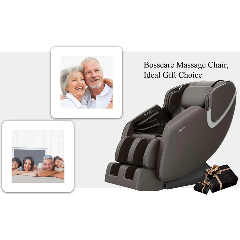 Bosscare Full-Body Zero-Gravity Leather Massage Chair With Zero Gravity And Bluetooth [GR8012] (SAK12074) by SAKSBY WHOLESALE