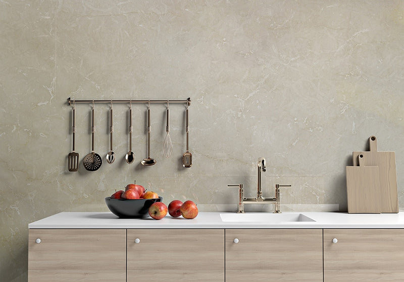 Botticino Classico Polished Marble Slab Random room scene 2