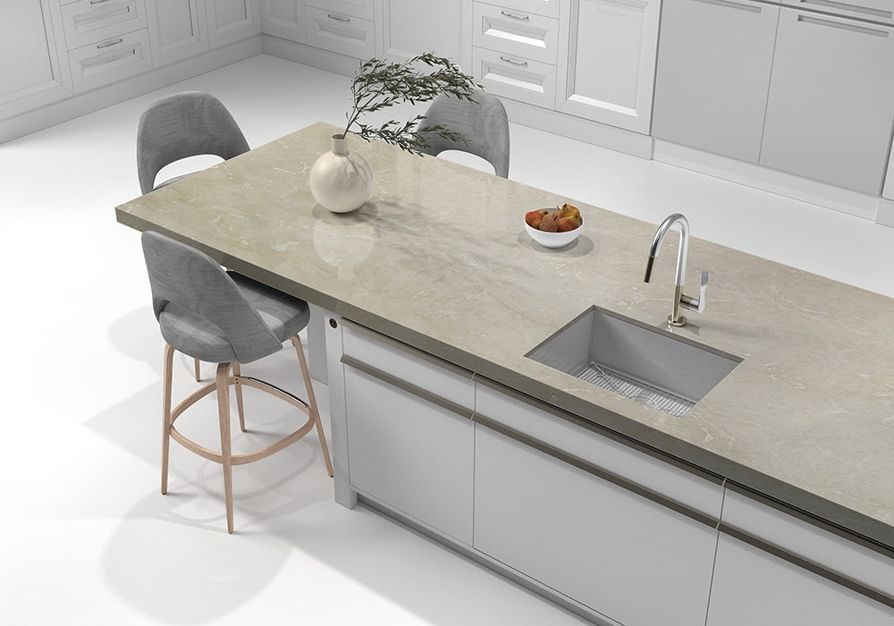 Botticino Classico Polished Marble Slab Random room scene 4